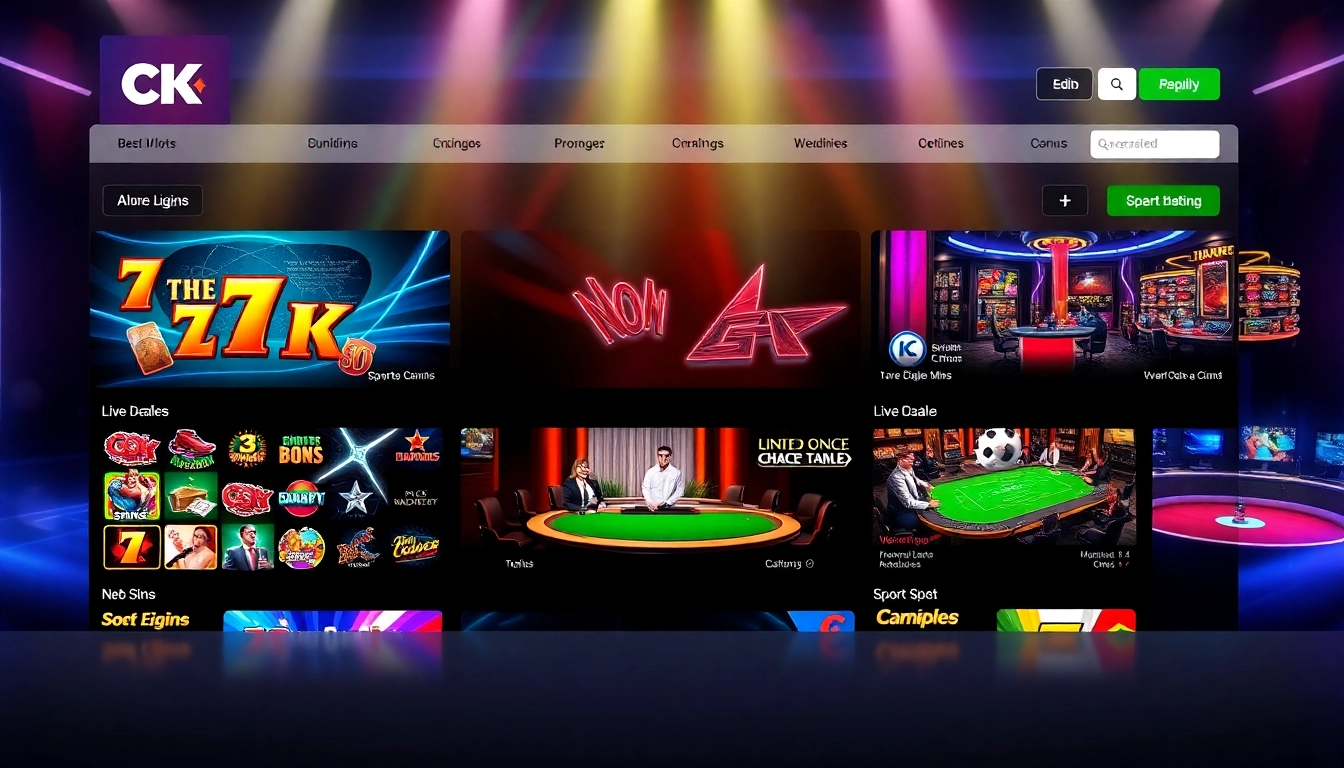 Navigate the ck4444 com website featuring a vibrant online gaming platform with slots, live dealer games, and sports betting for Bangladesh players.