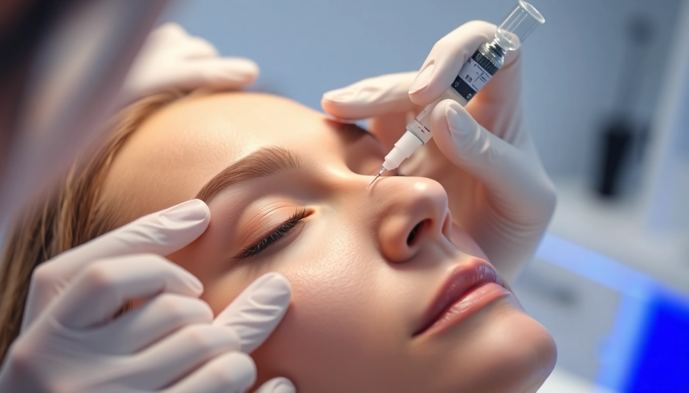 Botox Behandlung: Fachgerechte Injektion für glatte, jugendliche Haut im Schönheitszentrum Zürich.