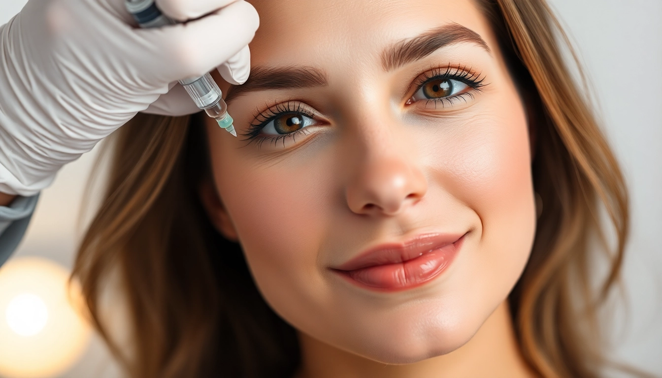 Botox Zürich treatment scene showing a professional administering a subtle facial injection for natural results, emphasizing safety and expertise.