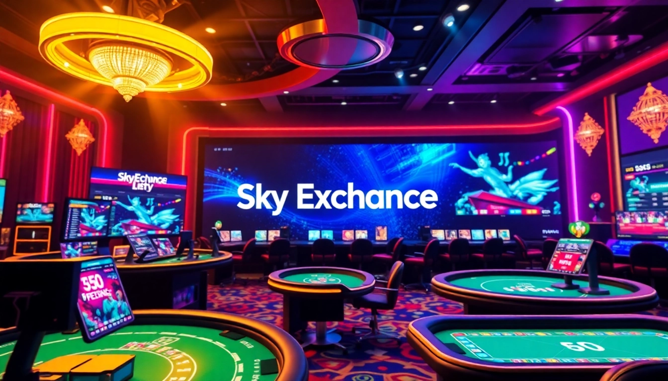 Secure Sky Exchange ID login process for seamless live betting and casino access, with user-friendly interface and fast transactions highlighted.