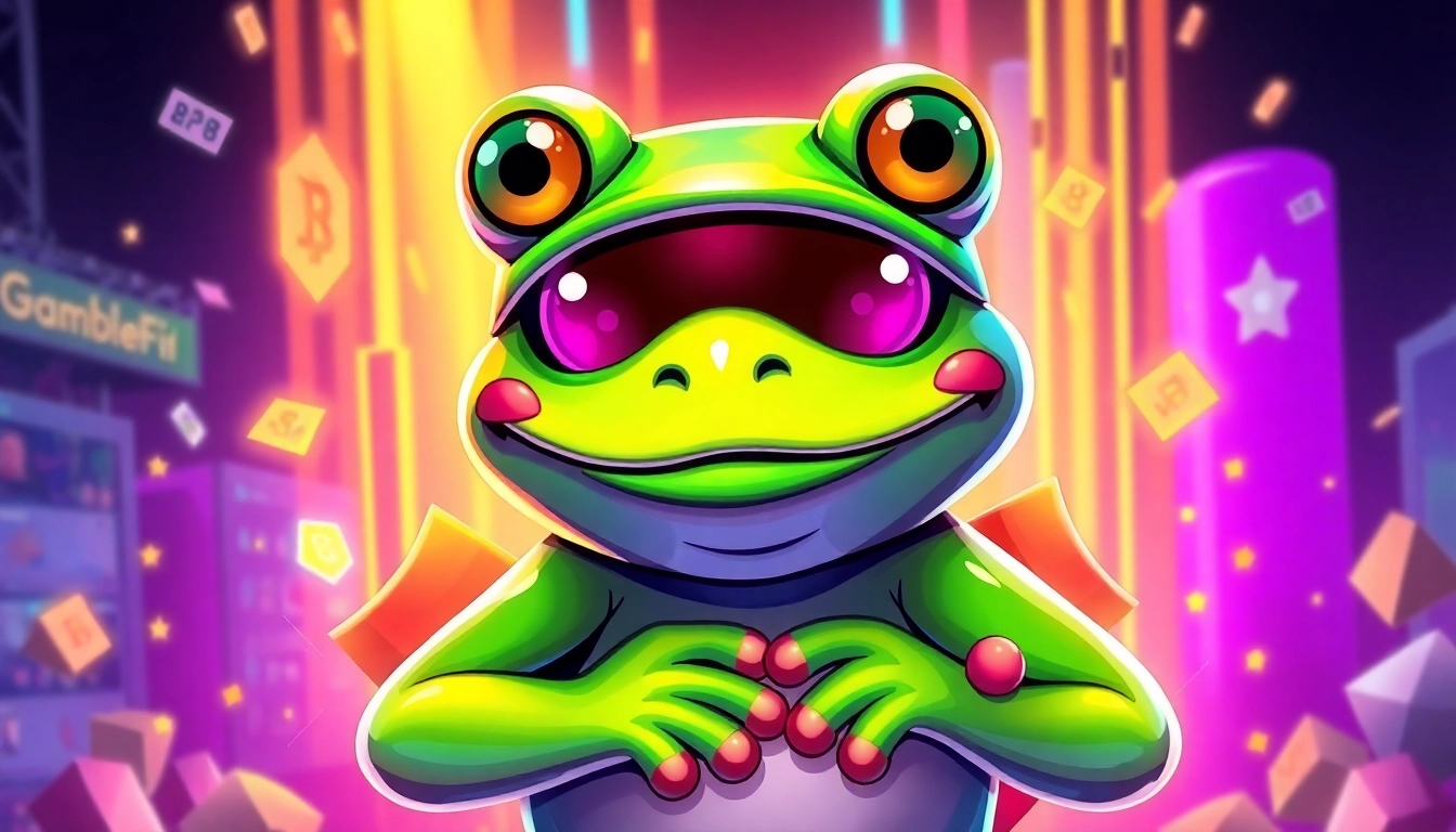 Action-packed scene showcasing Angry Pepe Fork Revolution with Pepe mascot in a futuristic